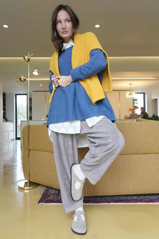 Conrad Oversized Boxy Knit Denim